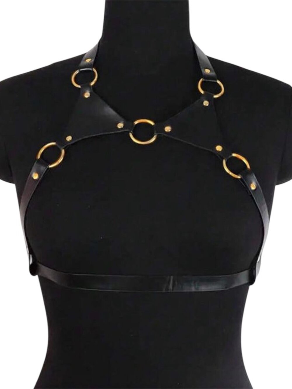 Women Punk Gothic Style Black Personalized Fashion Harness